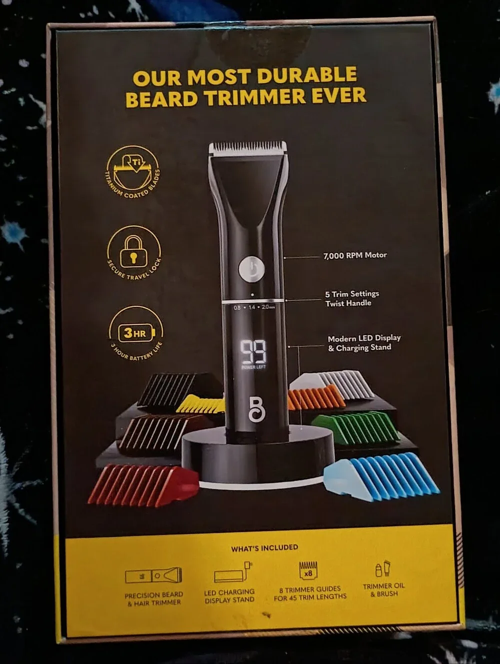 BEARD CLUB Precision Beard Trimmer (Black) (NIB)